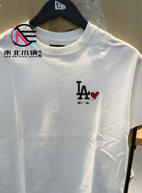 New Era纽亦华专柜正品2024款男女字母LA印花透气短袖T恤14387845