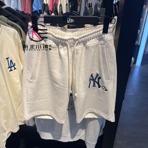 New Era 纽亦华专柜正品2025新款男士NY刺绣潮流休闲短裤14529352