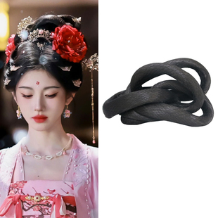 梧桐古装发饰汉服小唐风发髻仿鞠婧祎月鳞绮纪露芜衣假发包胭脂扣