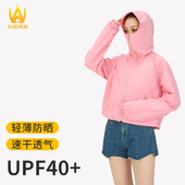 电动车防晒衣女upf40 防紫外线透气轻薄冰丝骑摩托车户外凉感开衫