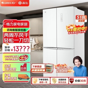 Gree/格力 BCD-518WIPSG鲜花冰箱旗舰款518升BCD-518WIPSG/肤感白