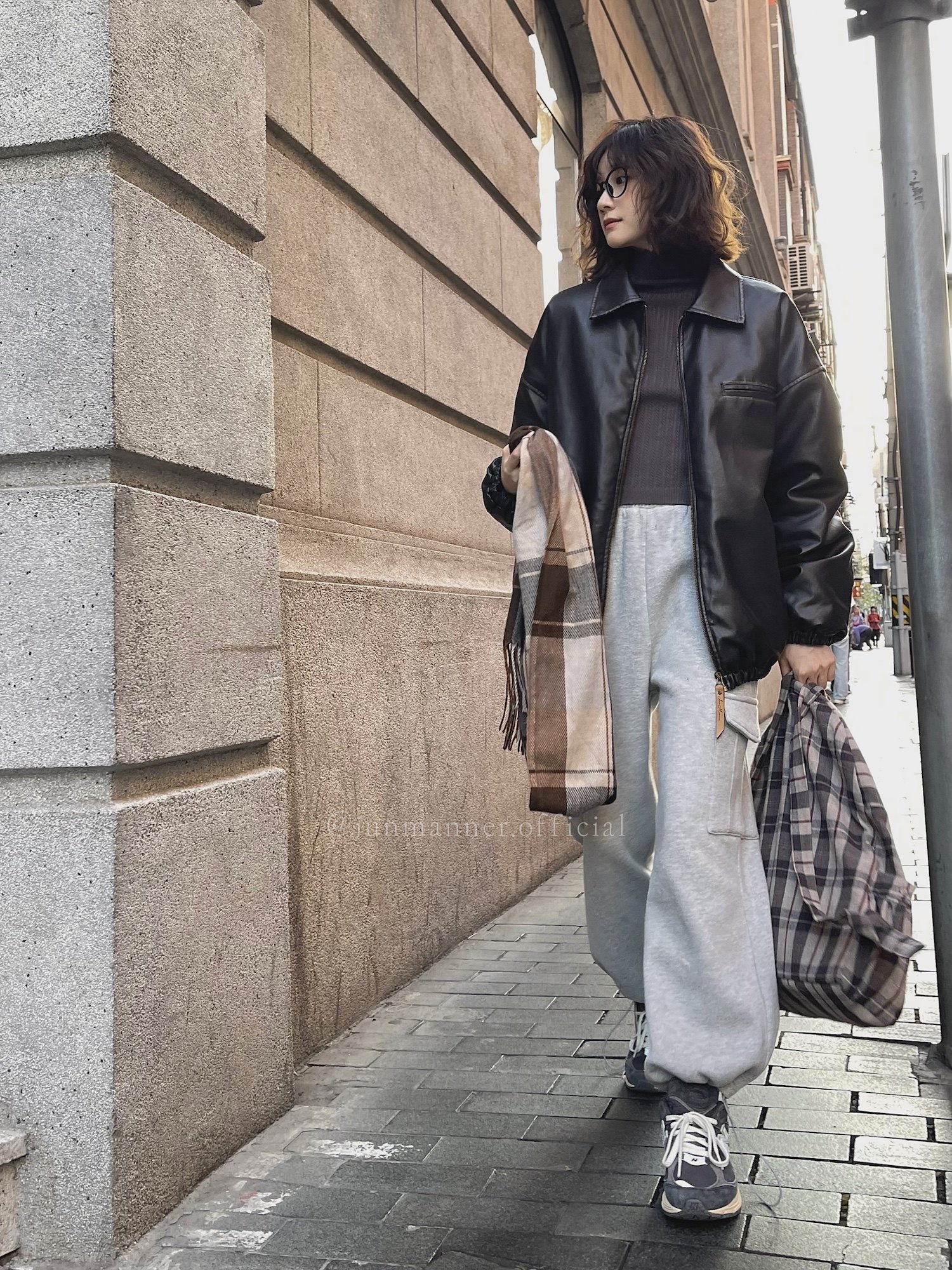 JMWOMEN灰色高腰抽绳松紧腰冬季日系加绒加厚宽松直筒休闲运动裤,女装/女士精品,卫裤,淘宝优惠券,粉丝福利购,淘宝优惠卷