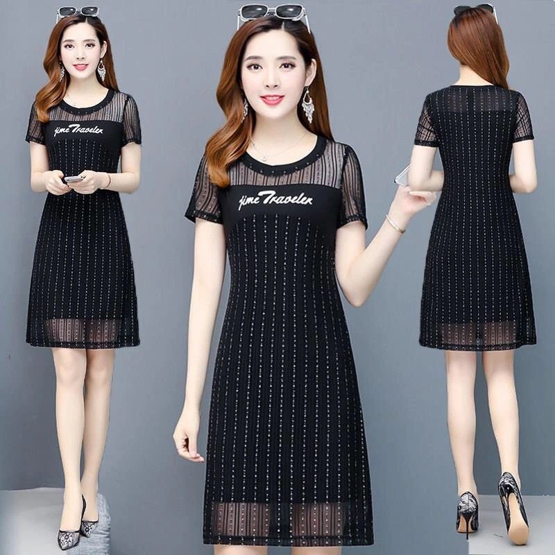 2021 summer new large women's dress with thin waist and foreign style dress