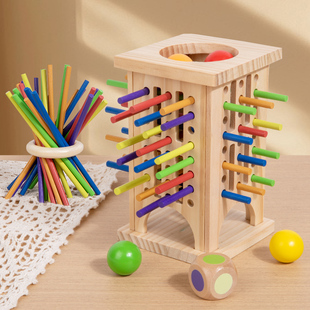 幼儿园桌游儿童抽木棍游戏3到6岁以上大脑思维专注力训练益智玩具