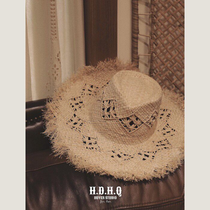 H.D.H.Q【Black Label】黑标系列-乌鲁瓦图镂空设计草编帽