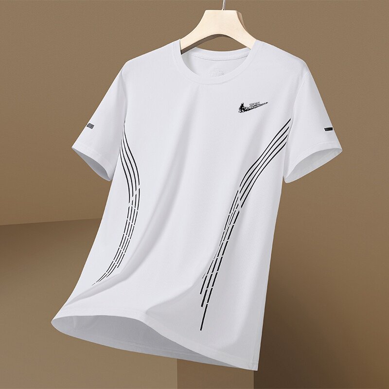 耐克顿冰丝短袖t恤男夏季新款宽松百搭半袖速干透气运动跑步上衣