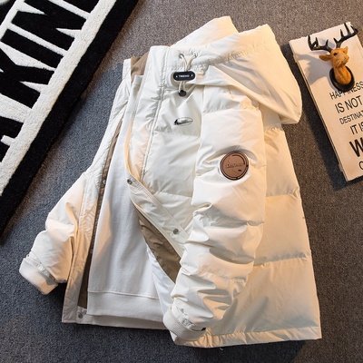 耐克顿冬季美式加厚连帽羽绒服男