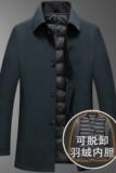 可脱内胆！8909/商务绅士羽绒服中老年爸爸翻领钮扣羽绒衣，男装羽绒服，星座1216（原钱塘722）