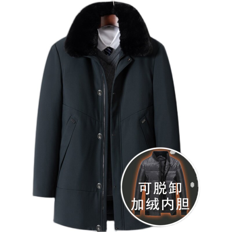 大爆版主推！8828/P150中老年人可脱内胆加绒加厚棉服爸爸棉袄男,男装棉衣,星座1216（原钱塘722）