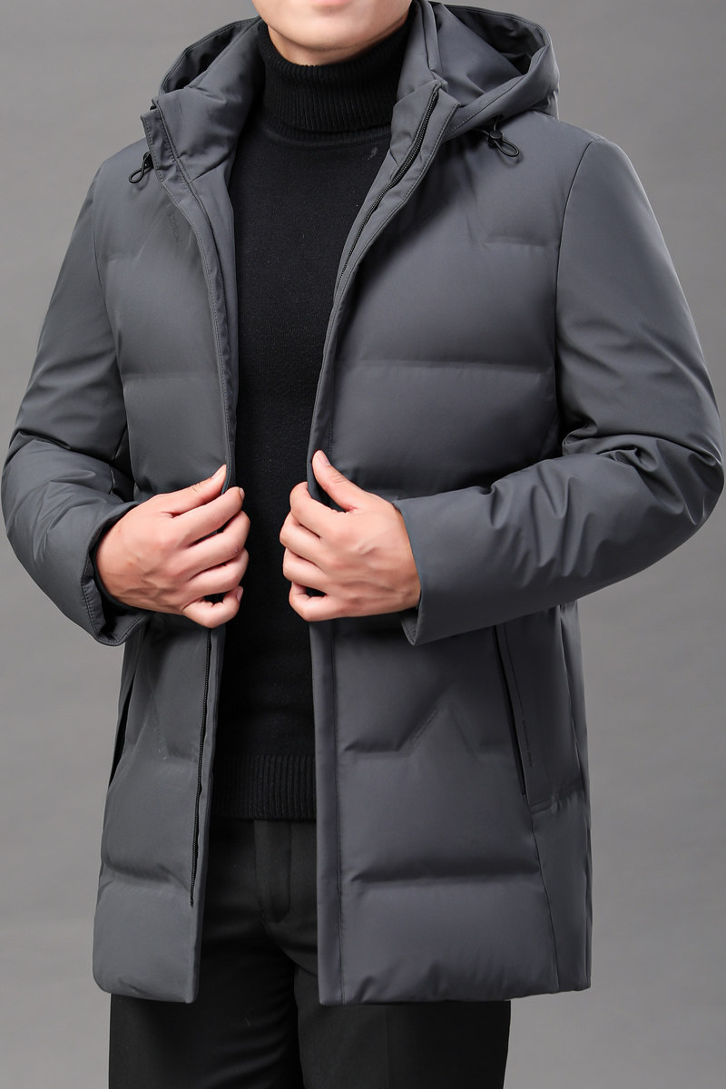 主推款！8811/P195中老年羽绒服男爸爸中长款保暖外套父亲风衣,男装羽绒服,星座1216（原钱塘722）