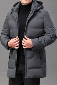 主推款！8811/P195中老年羽绒服男爸爸中长款保暖外套父亲风衣图片