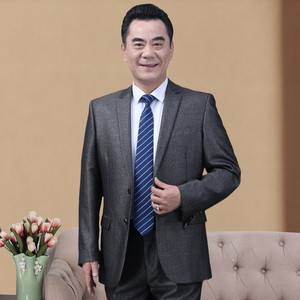 338/长年款！2022新款老年人西服套装爸爸礼服大码中老年正装图片