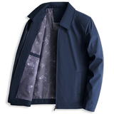 长年款高品主推！2802/中老年男装经典翻领夹克商务外套男，男装夹克，星座1216（原钱塘722）