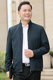 832/爸爸新款春装立领夹克衫中老年夹克衫老人外套商务男装，男装夹克，星座1216（原钱塘722）