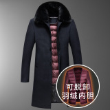 可脱羽绒内胆羊毛呢大衣！8015/P240中老年大衣爸爸长款风衣外套，男装毛呢大衣，星座1216（原钱塘722）