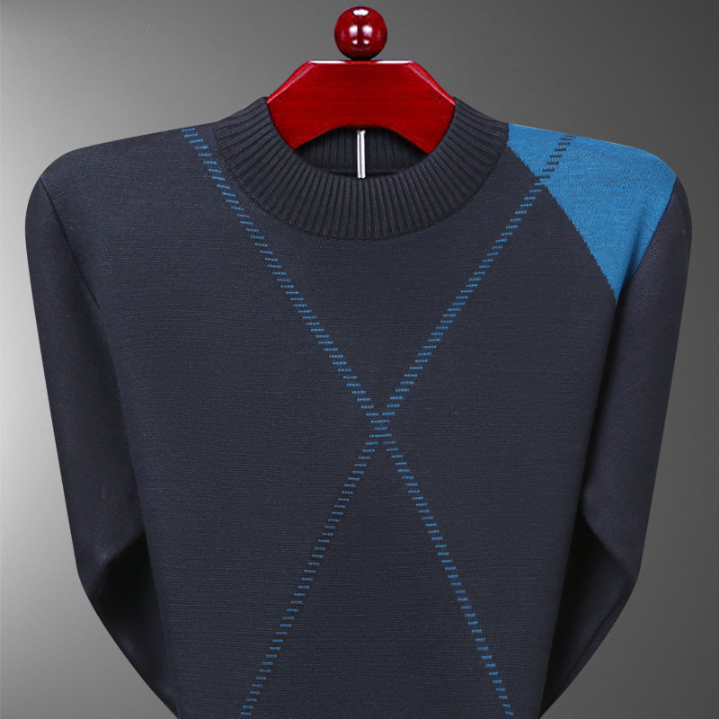 7802/P35中老年男装秋冬季打底衫毛衣爸爸装毛衣老人毛线衣商务衫，男装针织衫/毛衣，星座1216（原钱塘722）