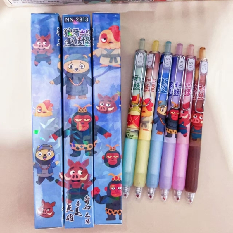 卡皮巴拉盲盒中性笔高颜值按动笔