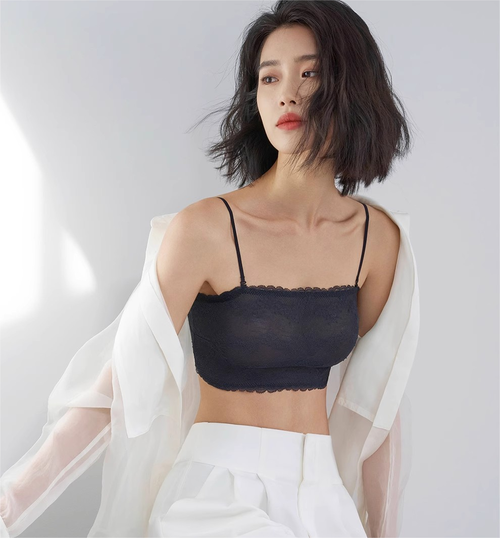 伊维斯无钢圈背心可拆卸肩带文胸