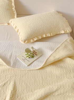 牛奶绒床盖保暖绗缝加厚夹棉床单三件套榻榻米防滑炕盖水晶绒双面