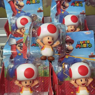 出 jakks 任天堂奇诺比奥现货超级马里奥4英寸人偶现货手办公仔
