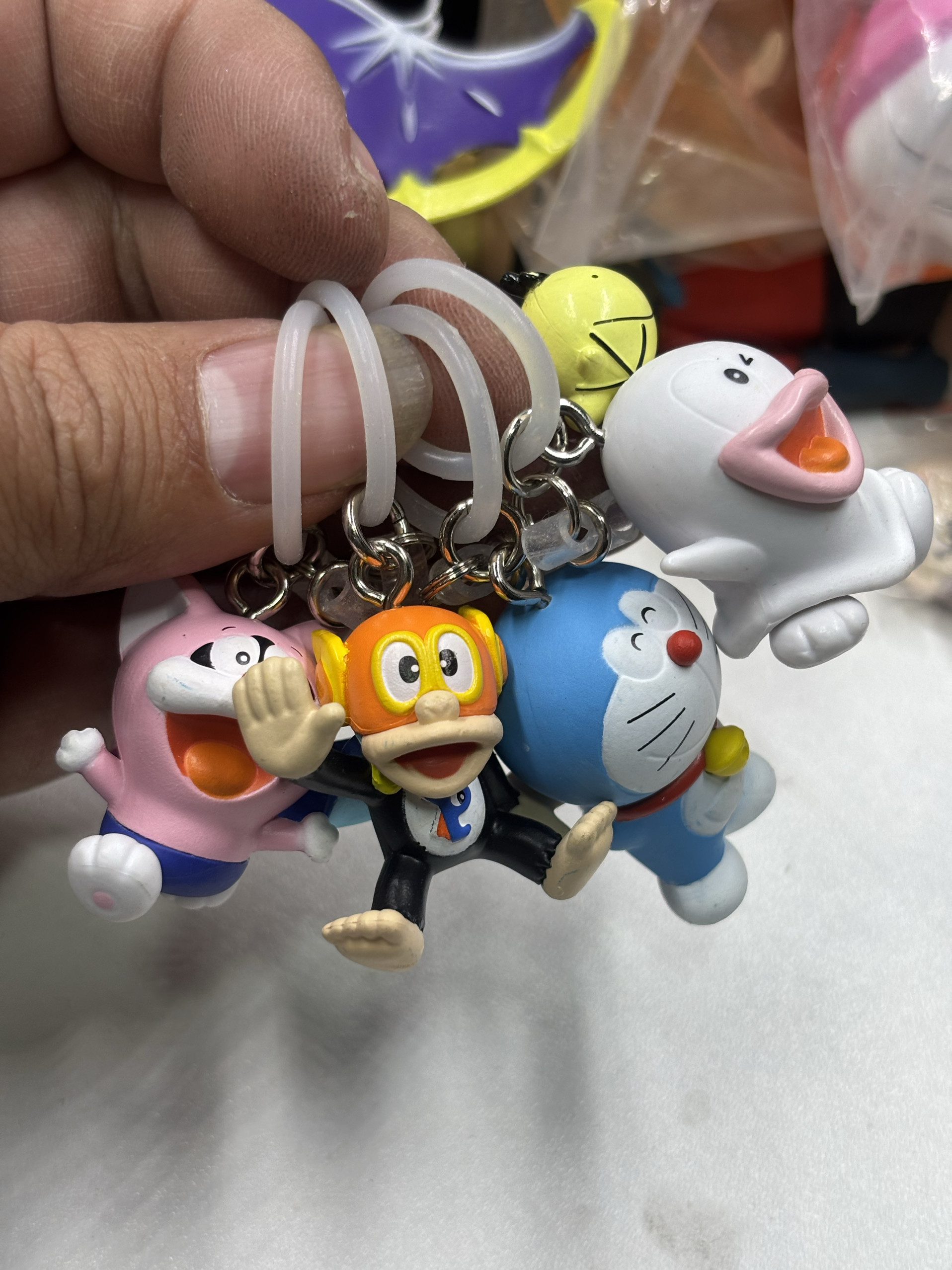 正版散货 万代 哆啦A梦 大雄超人逆版机叮当猫  恐龙 扭蛋 挂件
