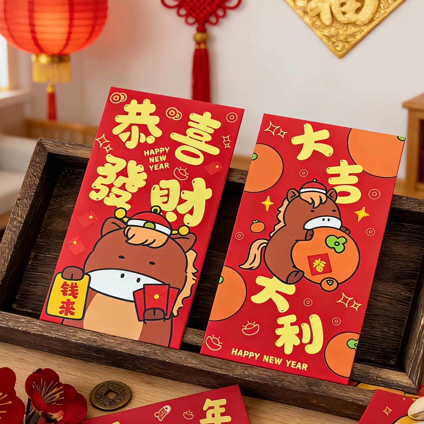 2026马年新款创意新年红包可爱小清新利是封港版压岁包节日通用,节庆用品/礼品,红包/利是封,淘宝优惠券,粉丝福利购,淘宝优惠卷