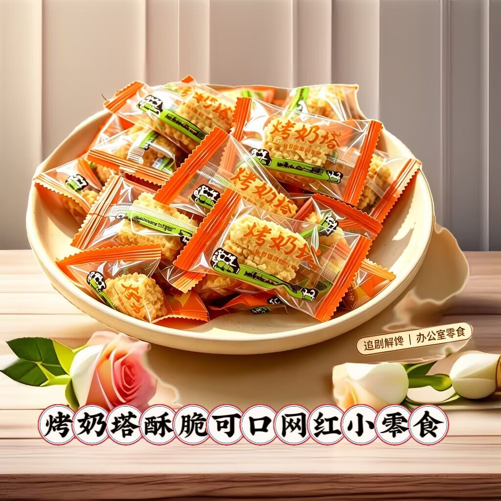 烤奶塔脆皮奶酥独立小包装夹心网红下午茶办公室解馋零食散装秤重