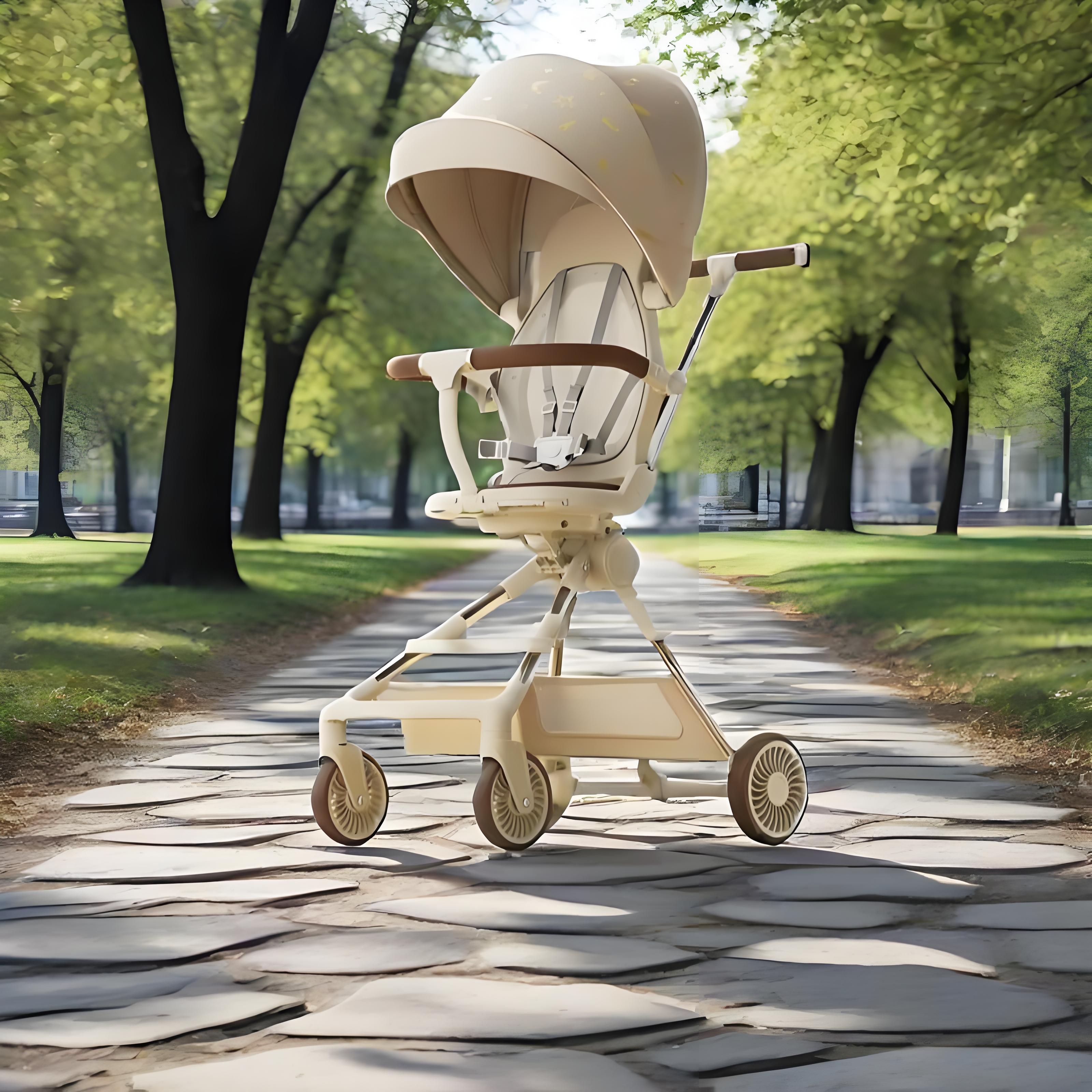 小型遛娃轻便推车可折叠双向推车