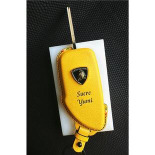 适用兰博基尼盖拉多Lamborghini Gallardo手工定制真皮汽车钥匙套
