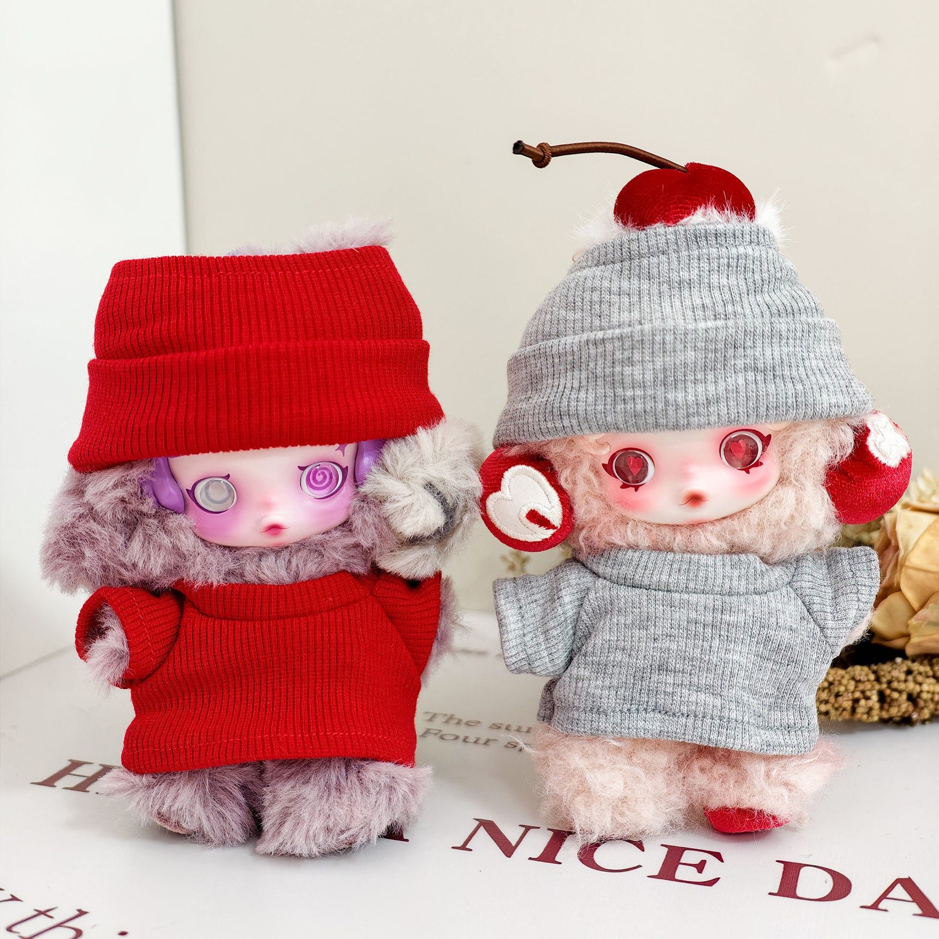 潮玩SP娃衣休闲基础款弹力衫套装17CM光织园系列毛绒玩偶着替现货