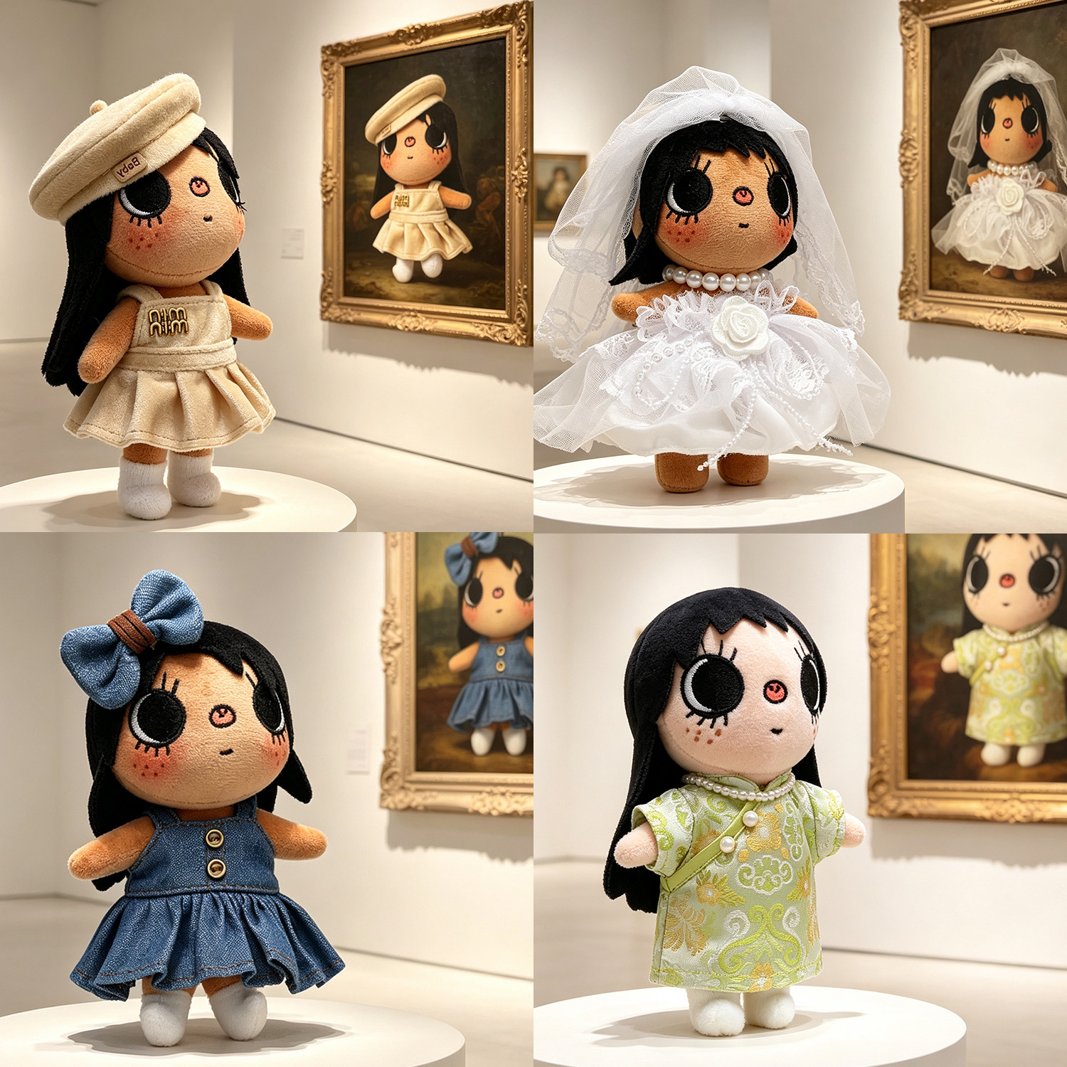 yuy小玉衣服漫画展小人小玉娃潮玩娃衣