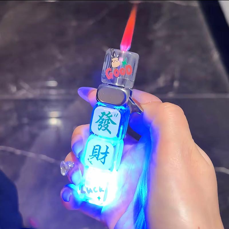 创意炫酷爆闪防风打火机