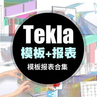 TEKLA报表模板合集初学者资料tekla插件钢结构xsteel设计详图教程