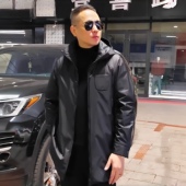 百搭都市户外休闲棉服高级感连帽保暖潮流长款 2025年男士 时尚