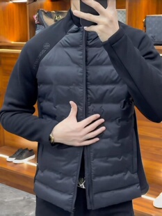 男士立领羽绒服秋冬新款帅气韩版时尚修身百搭潮流舒适