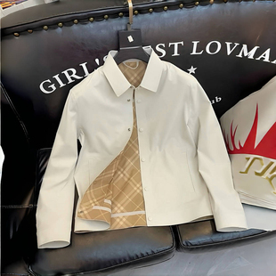 休闲长袖 男士 舒适简约百搭帅气时尚 新款 外套翻领潮 夹克春秋季