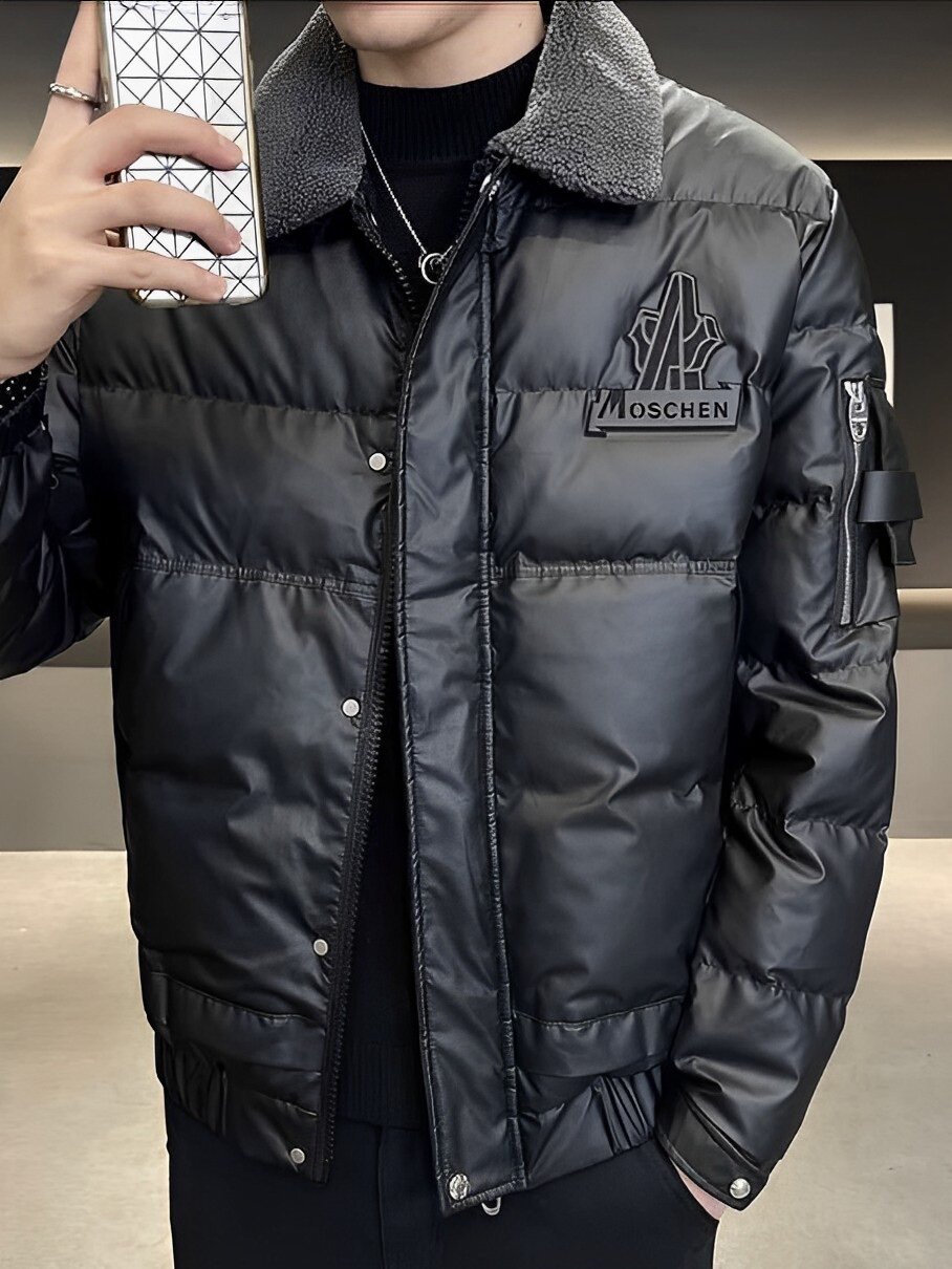 男士羽绒服23冬季款翻领加厚