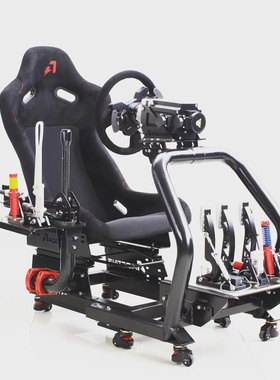AZRACING SF模拟赛车可伸缩折叠座椅支架G29/MOZA/速摩/FANATEC