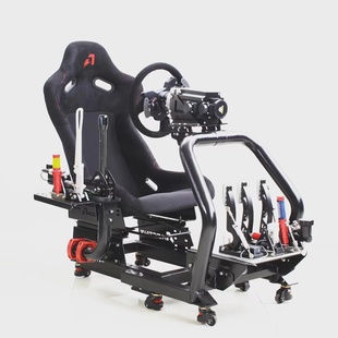 AZRACING SF模拟赛车可伸缩折叠座椅支架G29/MOZA/速摩/FANATEC