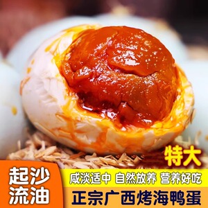 广西北海咸鸭蛋正宗流油盐鸭蛋大号烤海鸭蛋北部湾特产GH-1