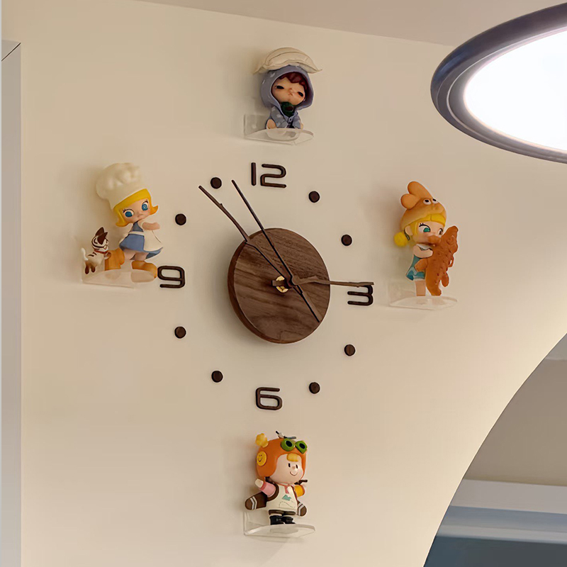 泡泡玛特diy时钟表盘免打孔