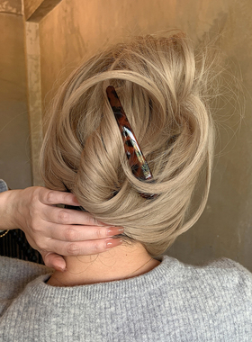 好用的懒人夹 气质琥珀过渡期发夹边夹侧边一字夹横夹碎发鸭嘴夹