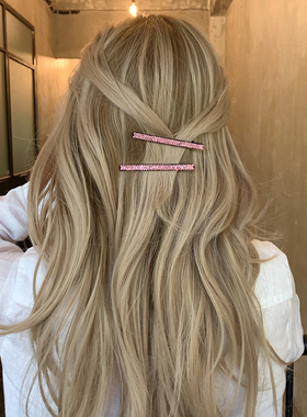 轻奢重工 高级感满钻发夹女后脑勺高级感轻奢风侧边刘海夹鸭嘴夹