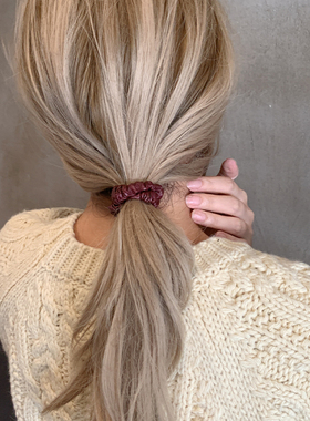 时髦感简约pu皮 基础纯色皮筋女士扎头头绳马尾丸子发绳发圈多色