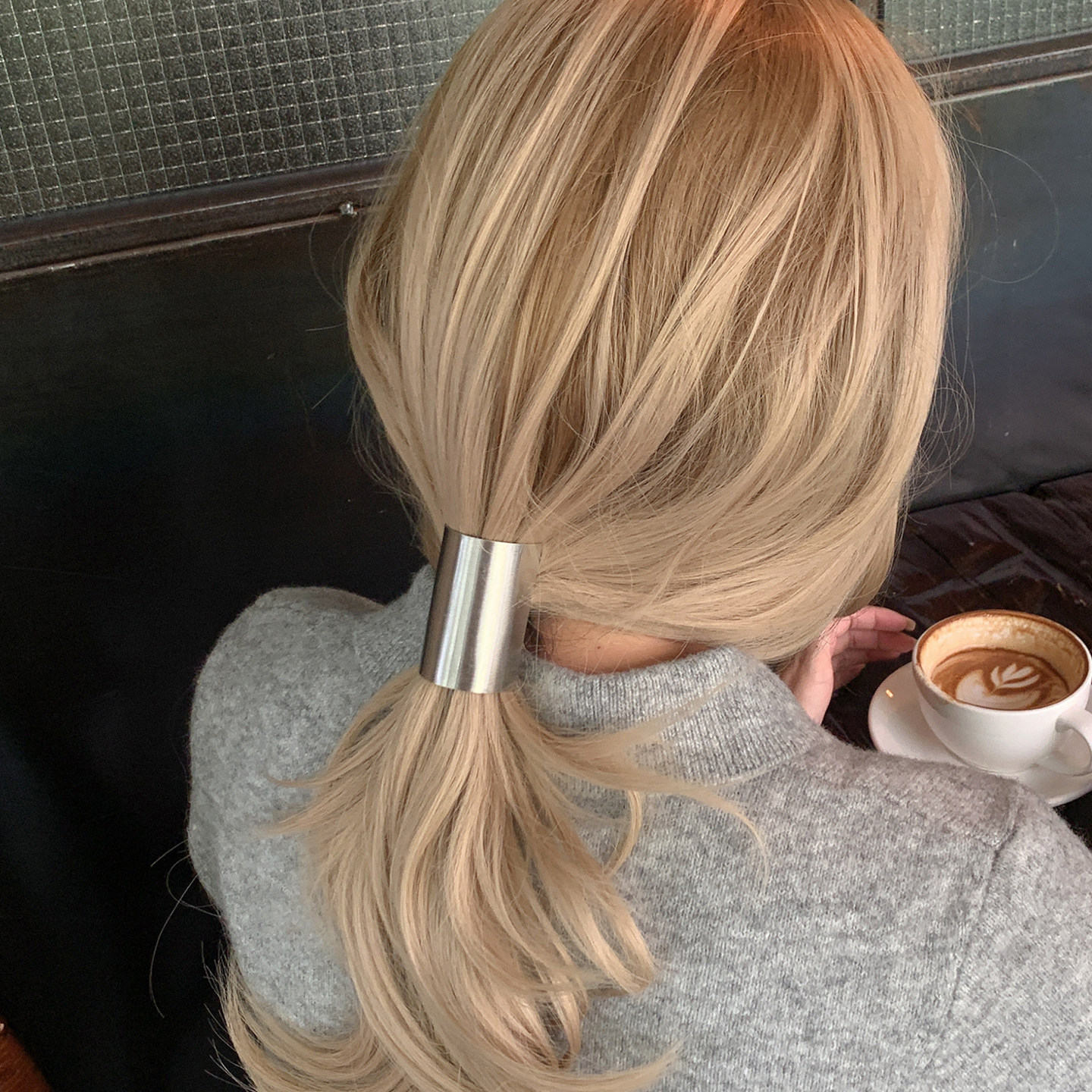 好用冷淡风哑光金属马尾发扣