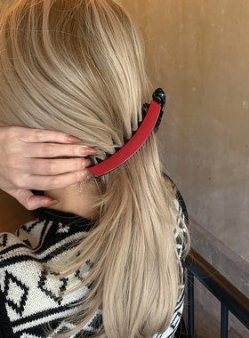 超好用的 复古气质马尾香蕉夹大号大发量法式盘发扭扭夹竖夹抓夹