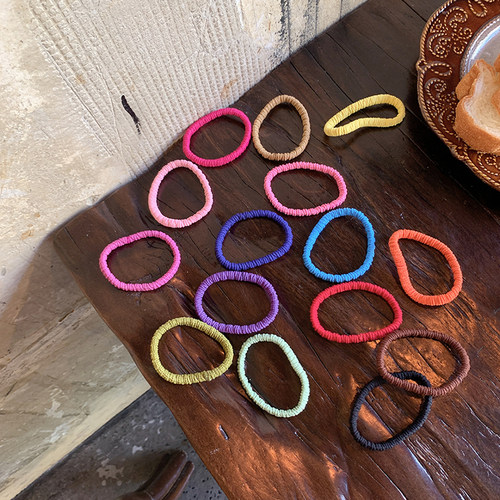 褶皱皮筋高颜值糖果色