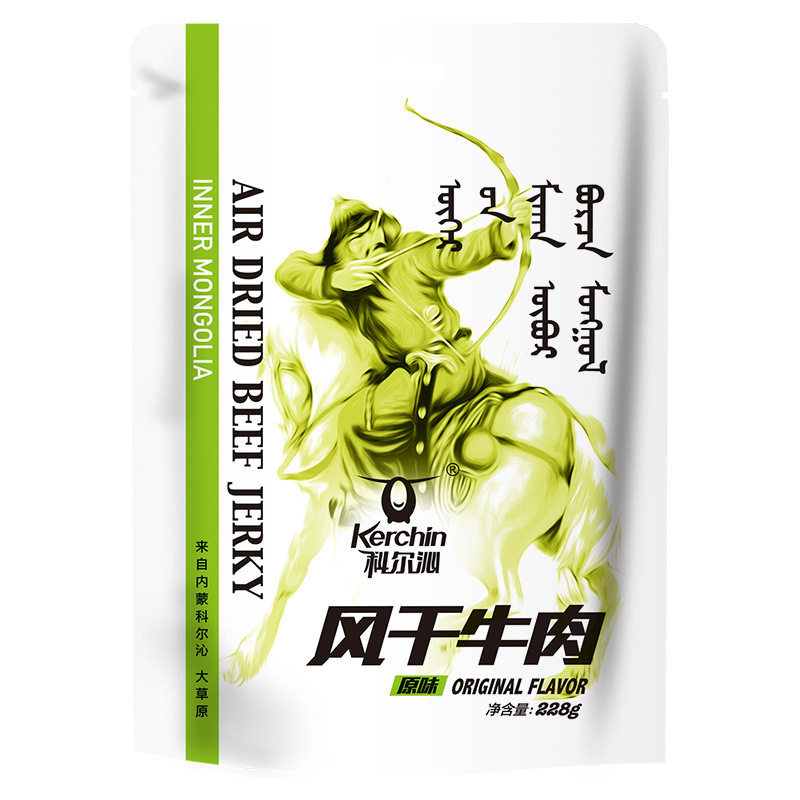 内蒙古科尔沁牛肉干手撕风干牛肉干228g/袋 牛肉干零食
