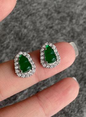 Aaim 925银针微镶锆石国风新中式葫芦耳环女显白气质耳饰女