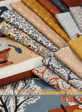 美国进口棉布 手工拼布 Buttermilk Homestead 牧场 F